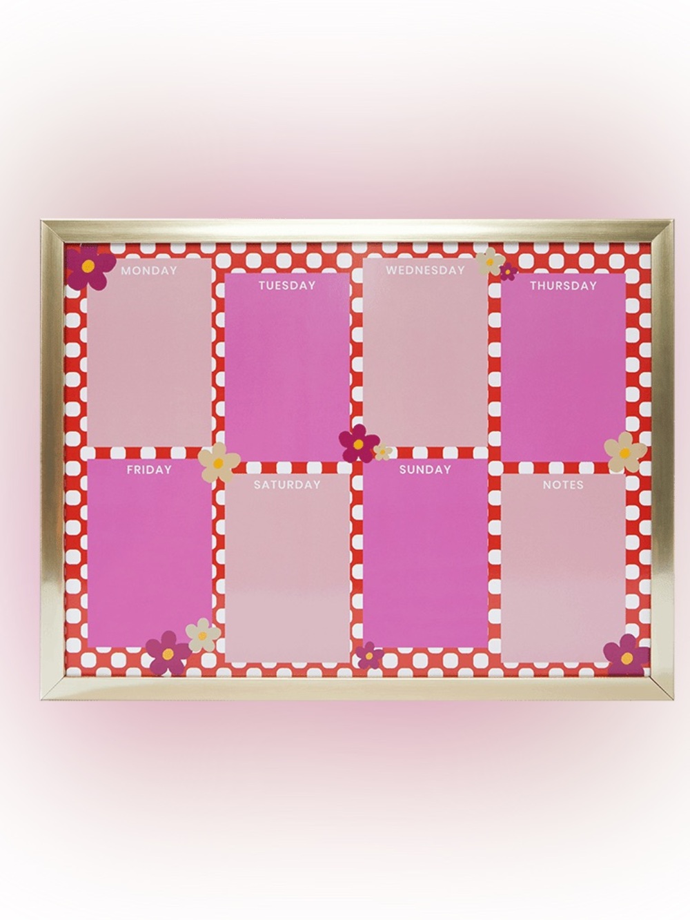 XO Sienna Whiteboard Planner Wall  Whiteboard Calendar